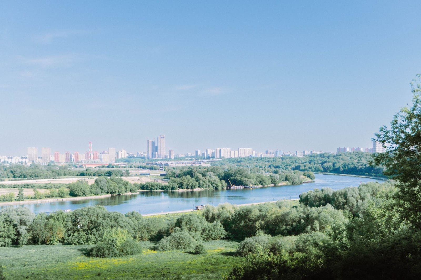 Панорамный вид на Москву
